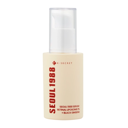 K-SECRET - SEOUL 1988 Serum : Retinal Liposome 2% + Black Ginseng - Nostiprinošs Serums ar Retinālu - 30ml
