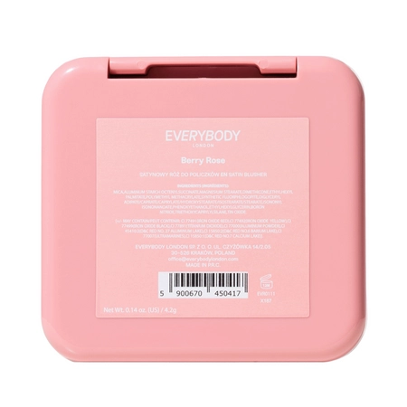 Everybody London - Satīna Vaigu Sārtums - Berry Rose - 4,2g