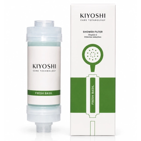 Kiyoshi - Shower Filter - Dušas Filtrs ar C Vitamīnu - Fresh Basil - 1 gab.