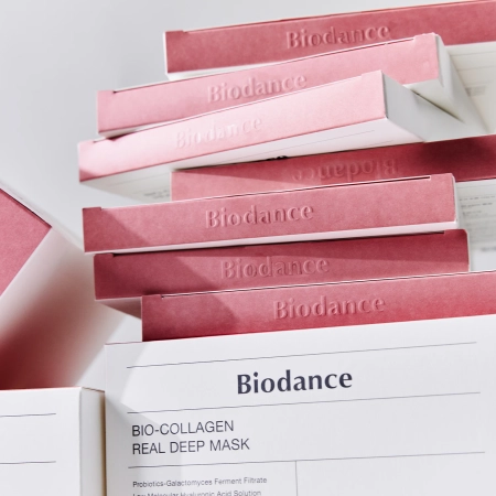 Biodance - Bio-Collagen Real Deep Mask Set - Nostiprinošu Kolagēna Sejas Masku Komplekts - 4gab./34g