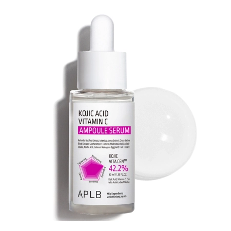 APLB - Kojic Acid Vitamin C Ampoule Serum - Atjaunojošs Serums Sejai - 40ml