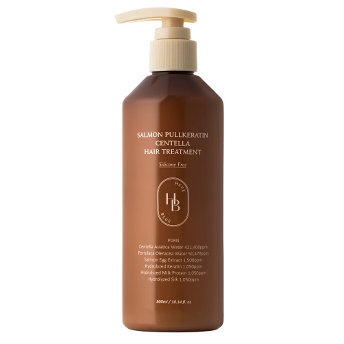 HEVEBLUE - Salmon PullKeratin Centella Hair Treatment - Atjaunojošs Kondicionieris Matiem - 300ml