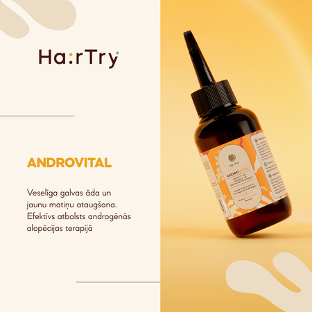 HairTry - AndroVital - Peptīdu Losjons Matu Stiprināšanai un Augšanas Stimulēšanai - 100ml