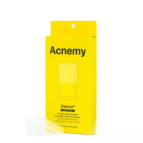 Acnemy - Zitproof Multizits - XL Hydrocolloid Patches - Hidrokoloīdie XL Plāksteri Vaigiem, Zodam, Pierei - 10gab.