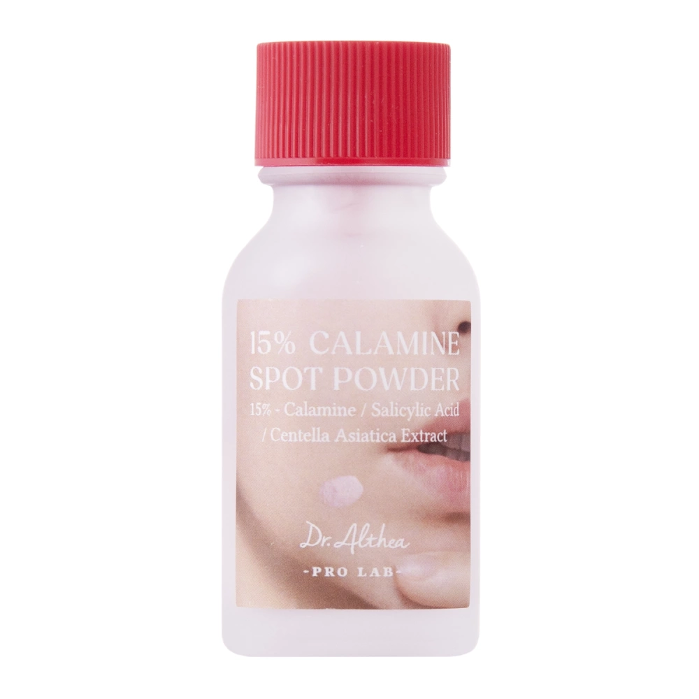 Dr. Althea - 15% Calamine Spot Powder - Līdzeklis Ādas Nepilnību Novēršanai - 15 ml