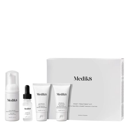 Medik8 - Post Treatment Kit - Ādas Kopšanas Komplekts pēc Kosmetoloģiskām Procedūrām - 40ml+10ml+15ml+15ml