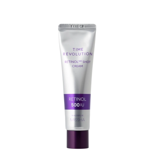 Missha - Time Revolution Retinol 500 Shot Cream - Nostiprinošs Krēms Sejai ar Retinolu - 60ml