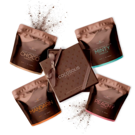 Cocosolis - Luxury Coffee Scrub Box - Skrubju Koplekts - 4x70g