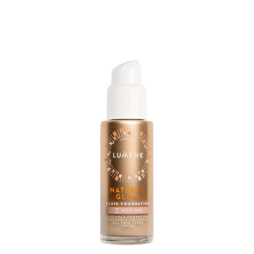 Lumene - Natural Glow Fluid Foundation SPF20 - Izgaismojošs Tonālais Krēms - 2 Medium - 30ml