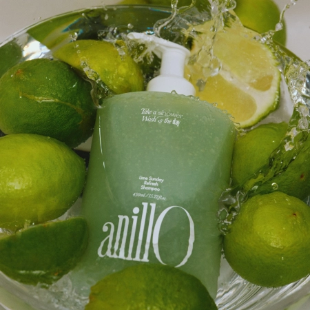 Anillo - Lime Sunday Refresh Shampoo - Attīrošs Matu un Galvas Ādas Šampūns - 450ml