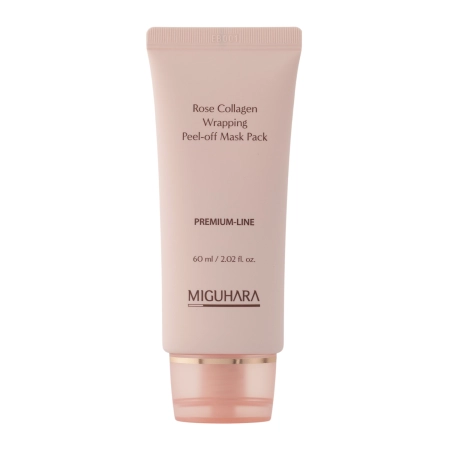 Miguhara - Rose Collagen Wrapping Peel-off Mask Pack - Nostiprinoša Sejas Maska - 60ml