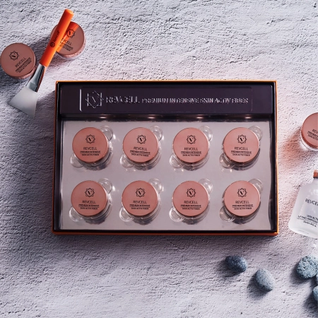REVCELL - Premium Intensive Skin Activ Fiber Set - Nostiprinoši un Mitrinoši Sejas Kopšanas Diegi - 8gab