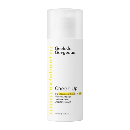 Geek & Gorgeous - Cheer Up - Vidējs Eksfoliants Kombinētai un Ādai ar Akne ar 6% Mandeļskābēm un BHA - 100ml