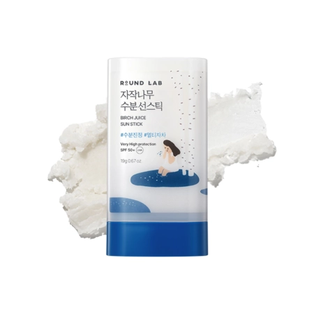 Round Lab - Birch Juice Moisturizing Sun Stick SPF/50+ PA++++ - Apsaugos nuo saulės lazdelė su beržų sultimis - 19g