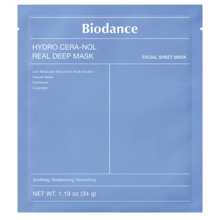 Biodance - Hydro Cera-nol Real Deep Mask - Mitrinoša Kolagēna Maska Sejai - 1gab./34g