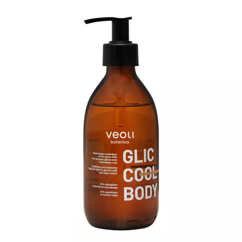Veoli Botanica - Glic Cool Body - Noloboša un Seboregulējoša Ķermeņa Mazgāšanas Želeja - 280ml