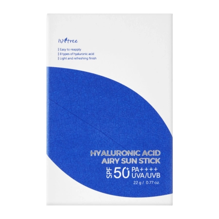 Isntree - Hyaluronic Acid Airy Sun Stick SPF 50+ PA ++++ - Saules aizsargkrēms ar rullīti - 22g
