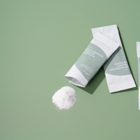 Isntree - Mugwort Calming Powder Wash - Sejas mazgāšanas pulvera maisiņu komplekts - 1g x 25gab