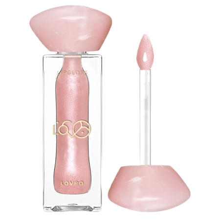 LOVRO - Bloomlight Lipgloss - Apjomu Palielinošs Lūpu Spīdums ar Atvēsinošu Efektu - 03 Pearl Whisper - 5,5g