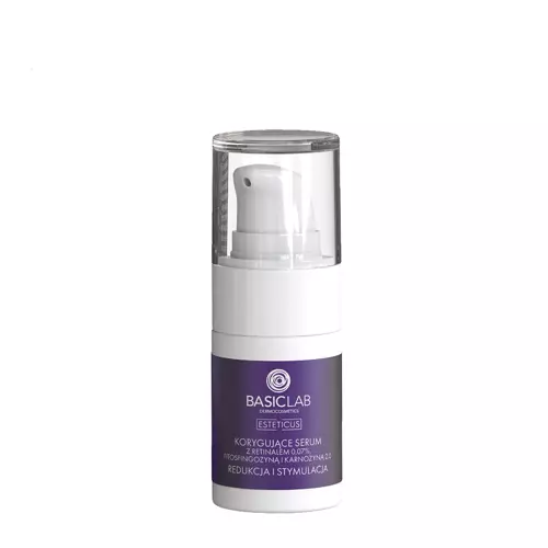 BasicLab - Samazināšana un Stimulēšana - Koriģējošs Serums ar 0,07% Retinolu, Fitosfingosīnu un Karnosīnu 2.0 - 15ml