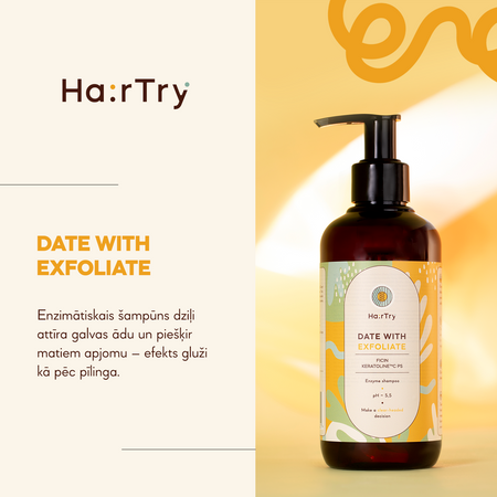 HairTry - Date With Exfoliate - Enzīmu Šampūns - 500ml