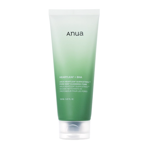 Anua - Heartleaf Quercetinol Pore Deep Cleansing Foam - Dziļi Attīrošas Putas Sejas Mazgāšanai - 150ml