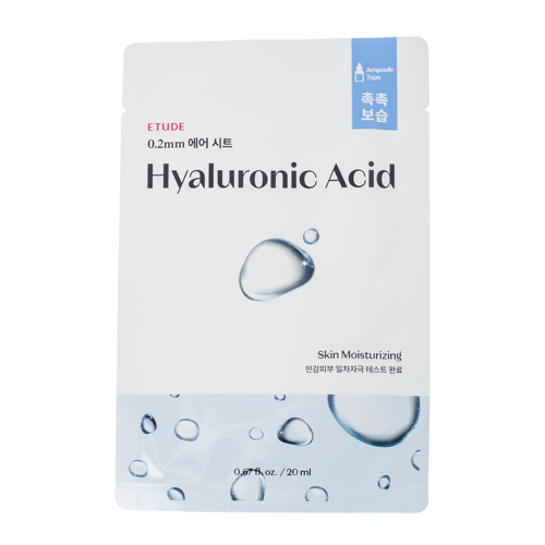Etude House - 0.2mm Therapy Air Mask - Hyaluronic Acid - Mitrinoša Auduma Maska ar Hialuronskābi - 20ml