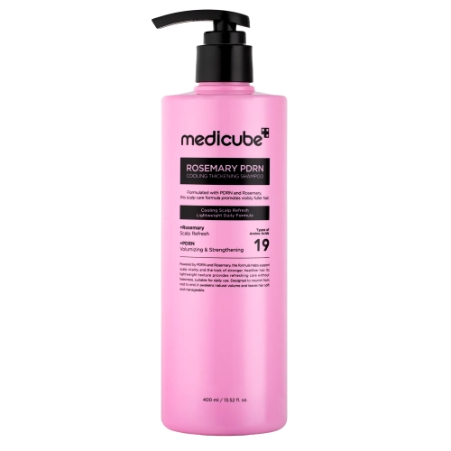 Medicube - Rosemary PDRN Cooling Thickening Shampoo - Šampūns Pret Matu Izkrišanu - 400ml
