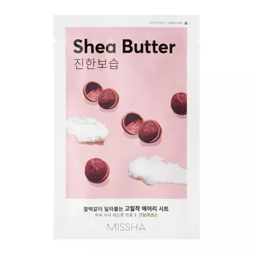 Missha - Airy Fit Sheet Mask - Shea Butter - Mitrinoši-Barojoša Auduma Maska - 19g