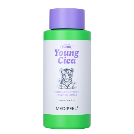 Medi-Peel - Young Cica PDRN Trouble Soothing Essence Toner - Nomierinoša un Tonizējoša Esence ar Āzijas Centellu - 200ml