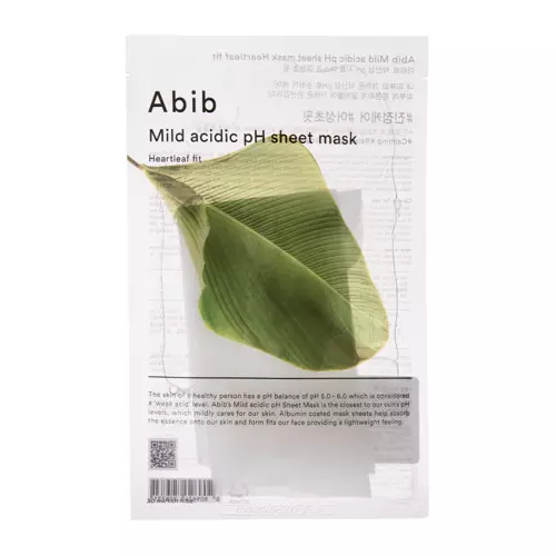 Abib - Mild Acidic pH Sheet Mask Heartleaf Fit - Auduma Maska ar Houtūniju - 30ml