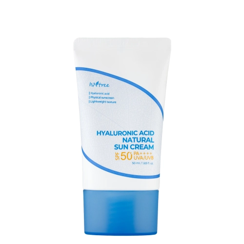 Isntree - Hyaluronic Acid Natural Sun Cream SPF50+/PA++++ - Krēms ar Minerālajiem Aizsargfiltriem - 50ml