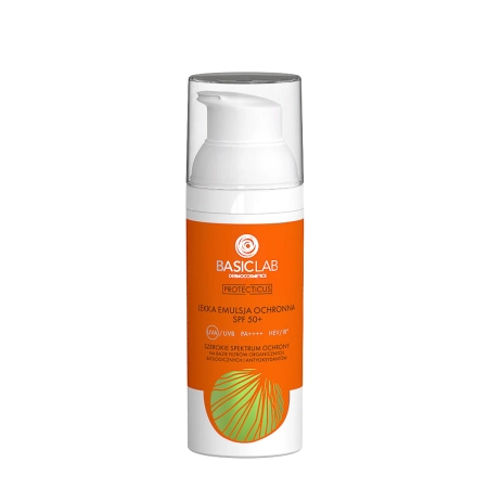 BasicLab - Profilakse un Antioksidācija - Viegla Saules Aizsardzības Emulsija SPF50+ PPD 52,3 - 50ml