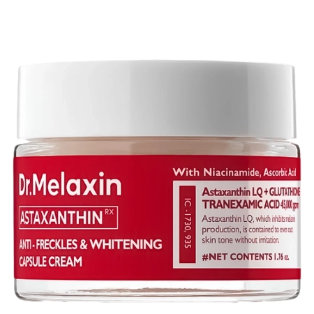 Dr.Melaxin - Astaxanthin Anti-Freckles And Whitening Capsule Cream - Izgaismojošs un Atjaunojošs Krēms ar Astaksantīnu - 50g