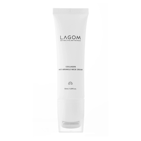 Lagom - Collagen Anti-Wrinkle Neck Cream - Nostiprinošs Krēms Kaklam un Dekoltē - 50ml