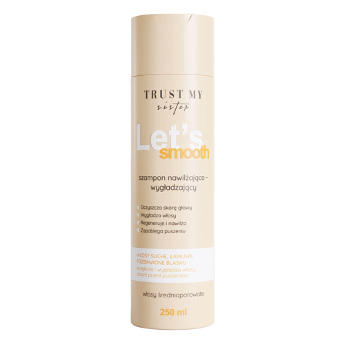 Trust My Sister - Let's Smooth - Mitrinošs un Nogludinošs Šampūns Vidējas Porainības Matiem - 250ml