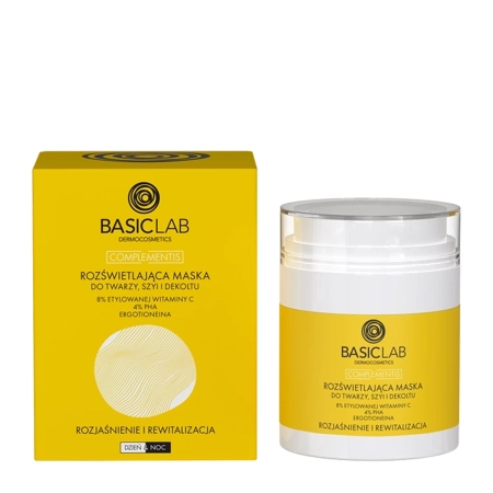 BasicLab - Complementis - Izgaismojoša Maska Sejai, Kaklam un Dekoltē - 50ml