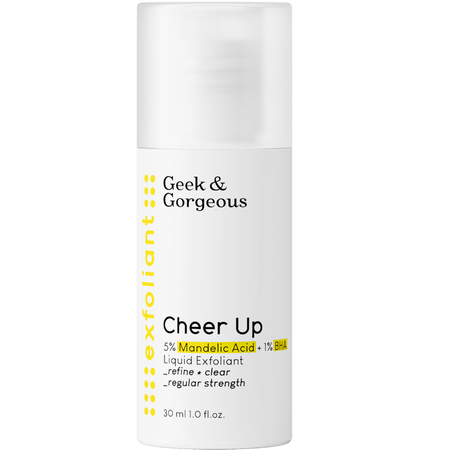 Geek & Gorgeous - Cheer Up - Vidējs Eksfoliants Kombinētai un Ādai ar Akne ar 6% Mandeļskābēm un BHA - 30ml