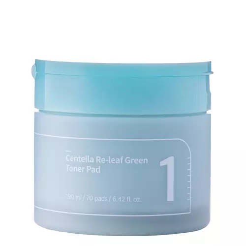Numbuzin - No.1 Centella Re-leaf Green Toner Pad - Spilventiņi ar Gotu Kolas Ekstraktu - 70gab.