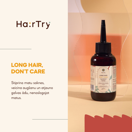 HairTry - Long Hair, Don't Care - Barojošs Losjons Galvas Ādai ar Iekapsulētu Eļļu un Augu Ekstraktiem - 100ml
