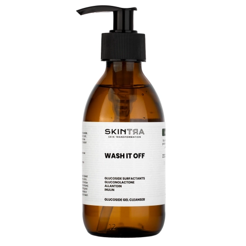 SkinTra - Wash It Off - Glikozīda Sejas Mazgāšanas Želeja - 200ml