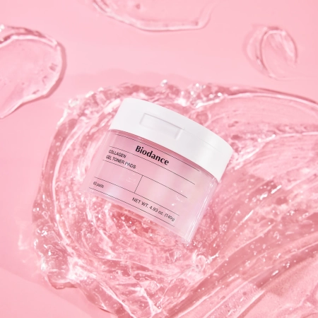 Biodance - Collagen Gel Toner Pads - Nostiprinoši Kolagēna Sejas Spilventiņi - 60 gab.
