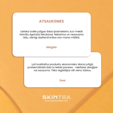 SkinTra - Creamy Happiness - Emulsija ar 0,1% Retinālu Ciklodekstrīnos - 30ml