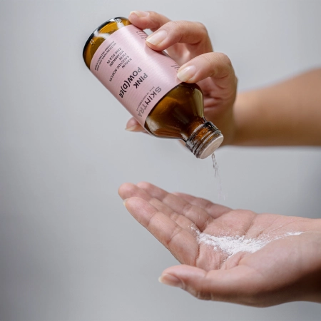 SkinTra - Pink Pow(d)er - Daudzfunkcionāls Attīrošs Pulveris ar Enzīmiem un Māliem - 40g