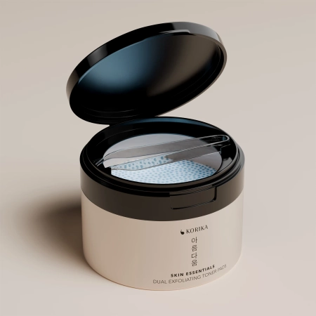 KORIKA - Skin Essentials Dual Exfoliating Toner Pads - Noloboši Spilventiņi Sejai - 20gab