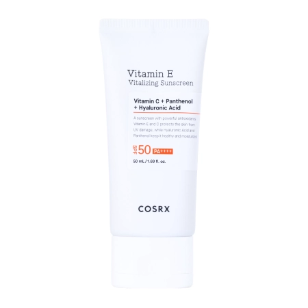 COSRX - Vitamin E Vitalizing Sunscreen - SPF 50+ - Saules Aizsargkrēms ar E Vitamīnu - 50ml