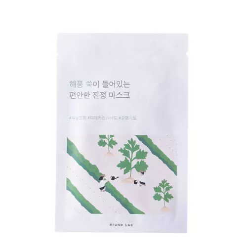 Round Lab - Mugwort Calming Sheet Mask - Mitrinoši-Nomierinoša Auduma Maska - 25ml
