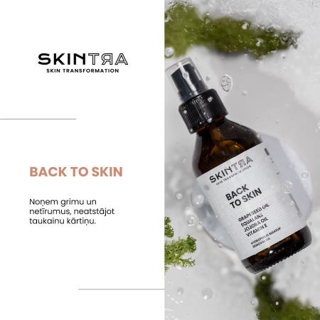 SkinTra - Back To Skin - Hidrofīlā Dekoratīvās Kosmētikas Noņemšanas Eļļa - 100ml