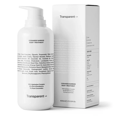 Transparent Lab - Ceramide Barrier Body Treatment - Ķeramīdu Ķermeņa Kopšanas Līdzeklis - 400ml