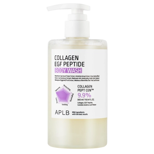 APLB - Collagen EGF Peptide Body Wash - Mitrinoša un Stiprinoša Dušas Želeja - 300ml